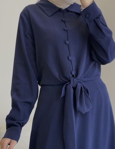 2983 sare bağlamalı takım - lacivert