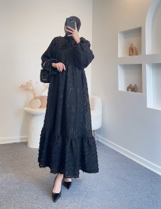 51037 uçuş simli elbise -...