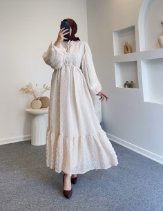 51037 uçuş simli elbise - Taş