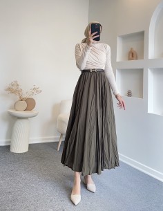 608 pamuk vual astarlı etek...