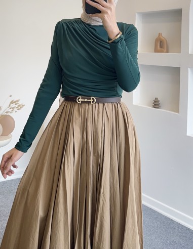 Zara candy bluz - Zümrüt yeşili