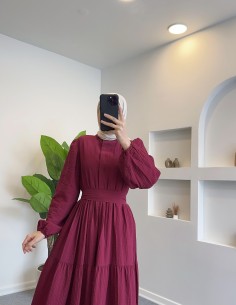 10185 lady elbise - bordo 2