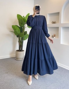 10185 lady elbise - lacivert