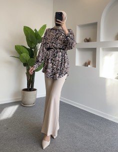 5073 leopar desen kemerli... 2