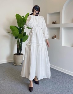 10188 fırfır detay elbise -...