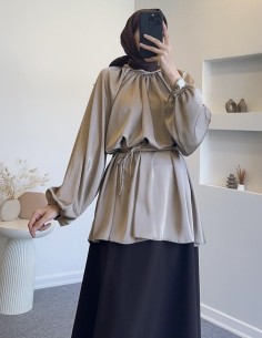 015 zara model saten tunik...