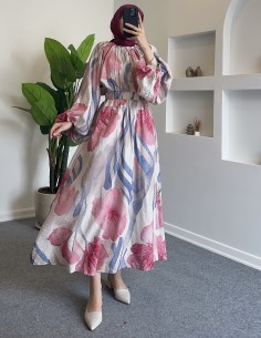 52015 desenli crop etek... 2