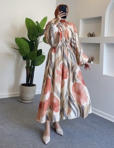 52015 desenli crop etek...