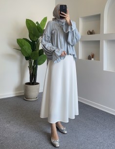 1000 fırfırlı salaş bluz -...