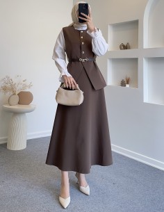 7041 sean düğmeli yelekli...