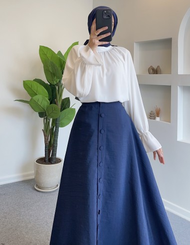 0868 hakim yaka gömlek  Beyaz