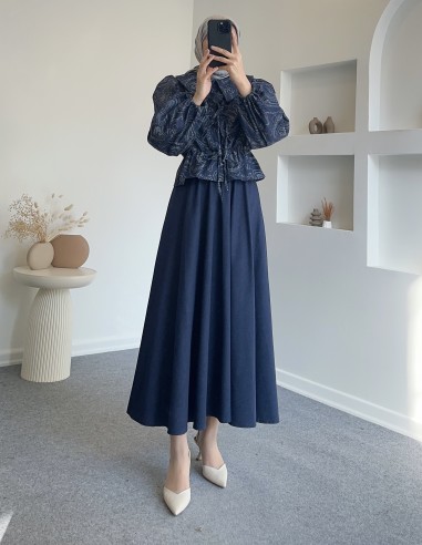 3116 bağlamalı kot takım - lacivert