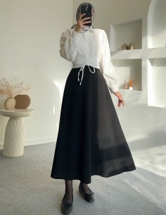 1731 bel büzgülü gömlek -...