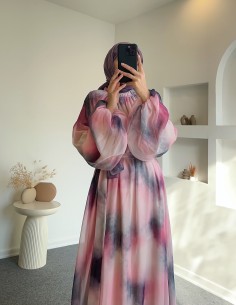31039 rüya elbise - pembe 2