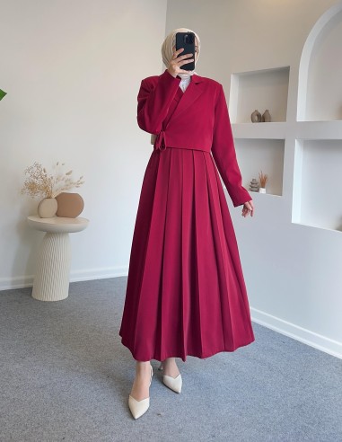 41312 kurvaze bağlamalı ceket detaylı...