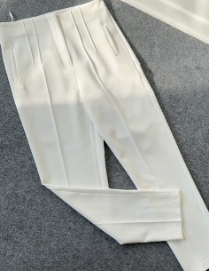 4001 zara pantolon - beyaz 2