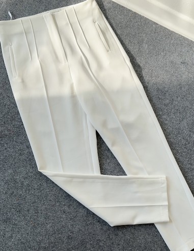 4001 zara pantolon - beyaz
