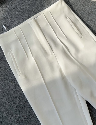 4001 zara pantolon - beyaz