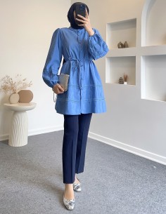 4001 zara pantolon - lacivert