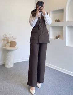 2471 kemer detay yelekli...