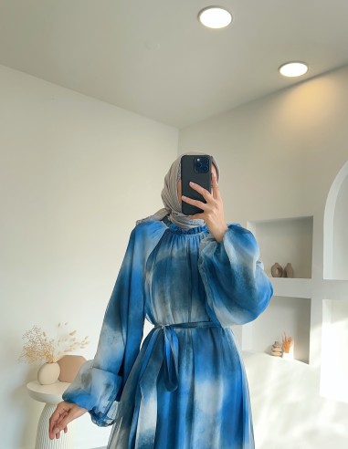 31039 rüya elbise - mavi