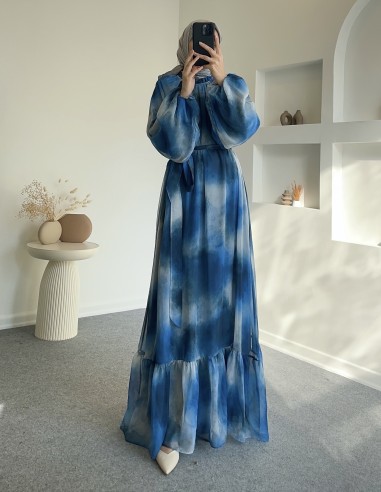 31039 rüya elbise - mavi