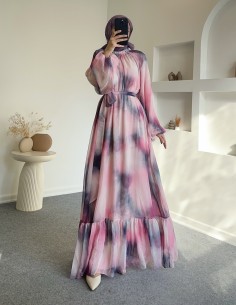 31039 rüya elbise - pembe