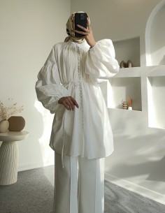 HY24311 düğmeli poplin... 2