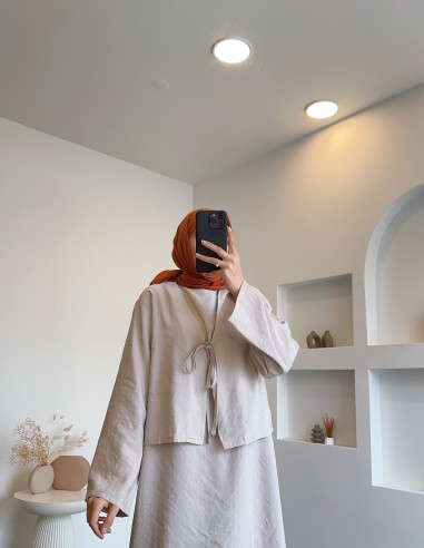 25106 lora ikili takım elbise - taş