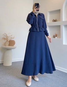 2414 bel büzgülü ipek takım...