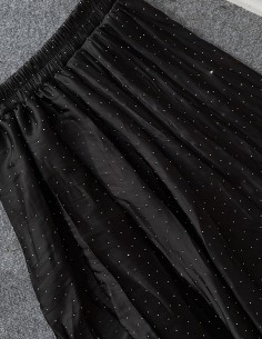 4005 taş baskılı etek - siyah 2