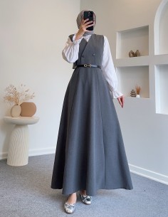 6081 kemer detay jile - gri