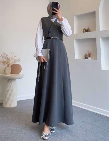 6081 kemer detay jile - gri