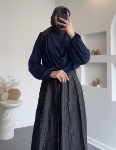 8928 çiçekli degaje yaka...