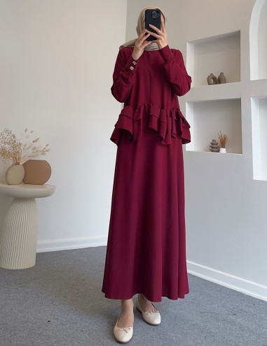 1107 fırfırlı volan detay etek takım-...