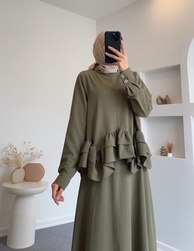 1107 fırfırlı volan detay etek takım-...