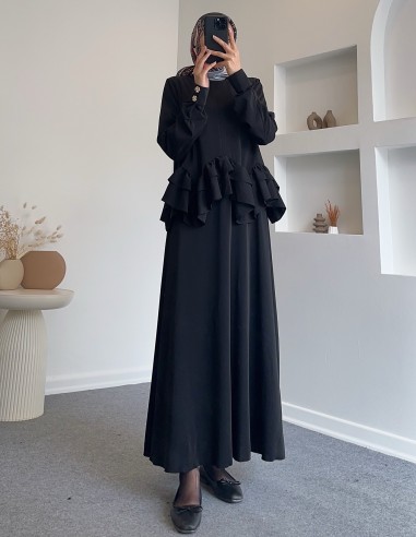 1107 fırfırlı volan detay etek...