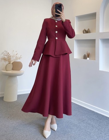 2989 mia etekli takım - bordo