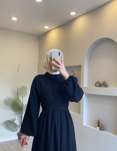 8645 Cansel Elbise Siyah