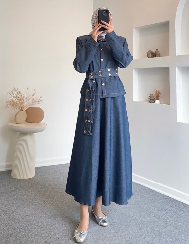 6574 çıtçıt kemerli süa takım - açık...