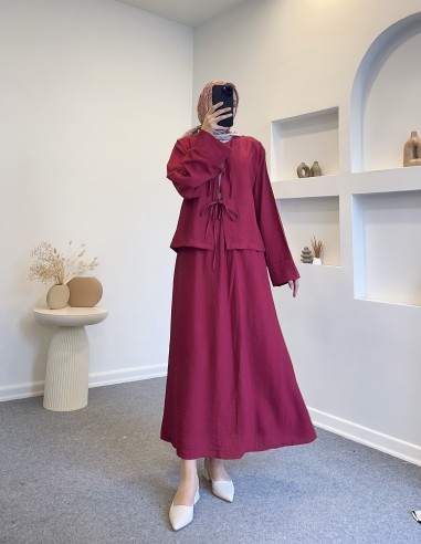 7332 bağlamalı ikili takım - vişne