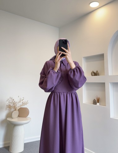 8645 Cansel Elbise Mor