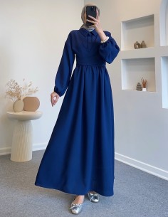 8645 Cansel elbise Lacivert