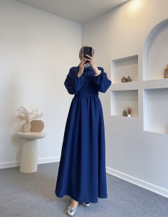 8645 Cansel elbise Lacivert 2