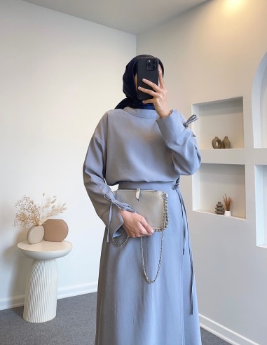 8363 Coll Etekli Takım - Gri