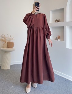 8356 kemerli elbise -...