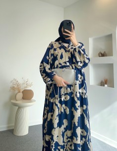 5100 desenli viskon elbise... 2