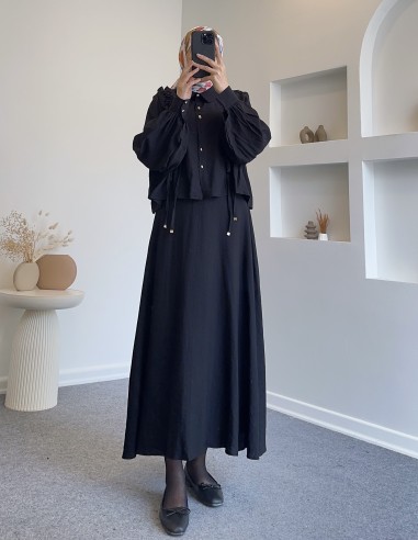 7287 bağlamalı ikili takım- siyah