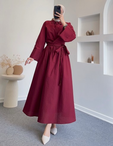 8341 bağlamalı ikili takım - bordo