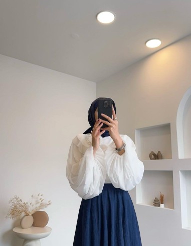 627 papırtaç Kloş etek - Lacivert